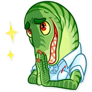 🙏 dinosaur, reptile, cartoon, green, animation, sparkles, monster telegram sticker