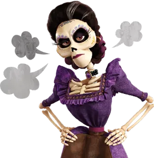 😡 Imelda Rivera Coco Esqueleto, Imelda Rivera, Coco, Disney, Pixar telegram sticker