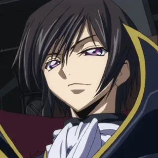 🥀 Lelouch Lamperouge Code Geass 애니메이션,  를르슈, 코드기어스, 캐릭터 telegram sticker