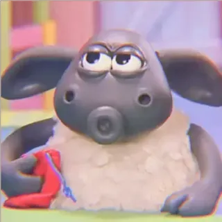 🐑 Shaun mouton, dessin animé, Shaun le mouton, animal telegram sticker