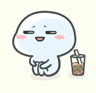 😑 Kartun, Bubble Tea, Lucu, Kawaii, Makanan, Minuman whatsapp sticker