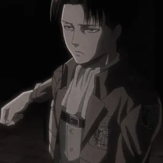 ☕ Levi Ackerman Attack on Titan anime, soldier, military, character, levi, ackerman, attack on titan telegram sticker