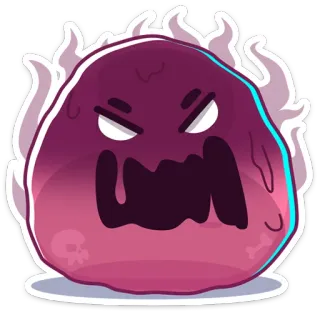 🤬 wütend, kreatur, monster, schädel, böse, fantasie, magie, charakter whatsapp sticker