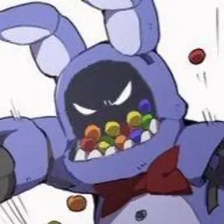 🌟 Bonnie Five Nights at Freddy's Bonnie, Five Nights at Freddy's, Jeu vidéo, Horreur, Animatronique, Fanart whatsapp sticker