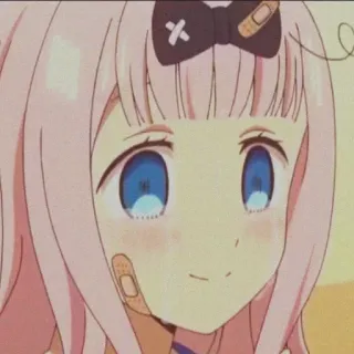 😞 Chika Fujiwara Kaguya-sama: Love Is War anime, cartoon, cute, chika, kawaii telegram sticker