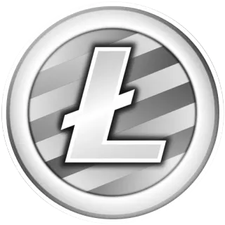 ⚪ cryptocurrency, litecoin, currency, finance, investment telegram sticker