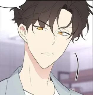 😒 anime, manga, cartone animato, uomo, ritratto, personaggio, disegno telegram sticker