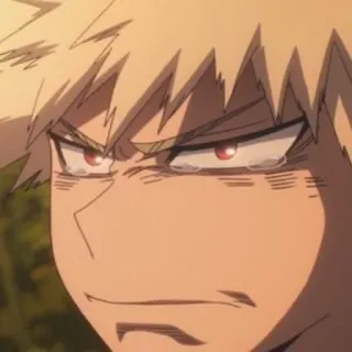 🖕 Bakugo My Hero Academia Anime, My Hero Academia, Bakugo, Marah, Karakter, Karakter anime telegram sticker