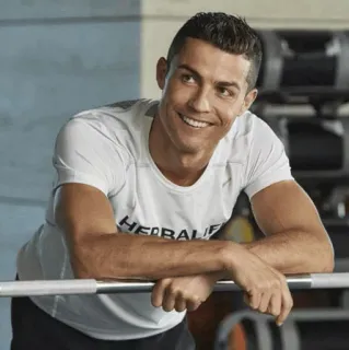 😄 Cristiano Ronaldo HERBALIFE Cristiano Ronaldo, Herbalife, athlete, fitness, soccer, football telegram sticker