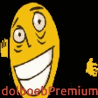 ❤️ dolboebPremium Kreskówka, Emoji, Postać, Meme internetowy, Animowany telegram sticker