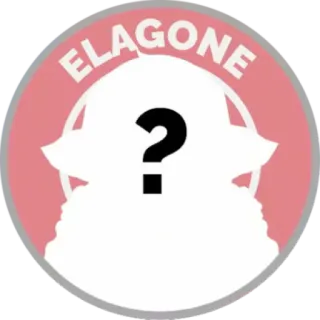 😶 ELAGONE はてなマーク, ミステリー, シルエット, 赤, 白 whatsapp sticker