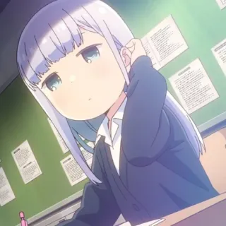 🤍 Anime, Chica, Linda, Estudiante, Escuela, Personaje telegram sticker