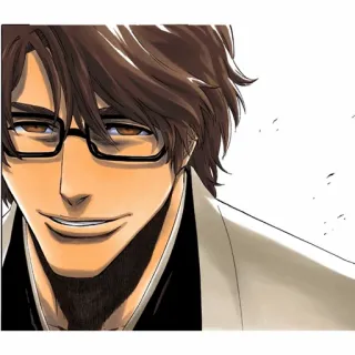 🧬 Sosuke Aizen Bleach 애니메이션, 만화, 아이젠, 캐릭터 telegram sticker
