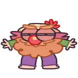 😈 Dibujo animado, Expresión, Personaje, Tonto, Juguetón, Bobo telegram sticker
