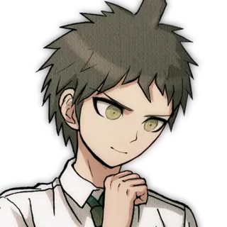 🧐 Hajime Hinata Danganronpa anime, con trai, tự mãn, trò chơi điện tử telegram sticker