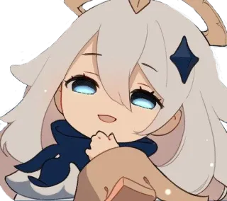 😈 Paimon Genshin Impact Anime, Chibi, Gaming, Genshin Impact, Paimon, Kawaii whatsapp sticker