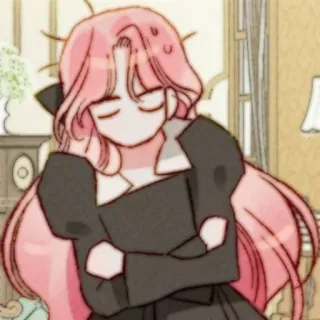 🎀 süß, Anime, pinke Haare, Cartoon, Mädchen, Charakter telegram sticker