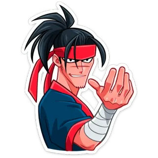 Самурай Хиро :: @stickroom whatsapp stickers