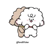 👋 @sistachis chien, mignon, doux, animal, animal de compagnie whatsapp sticker