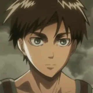 😕 Eren Yeager Attack on Titan Anime, Manga, Eren, Ataque a los Titanes telegram sticker