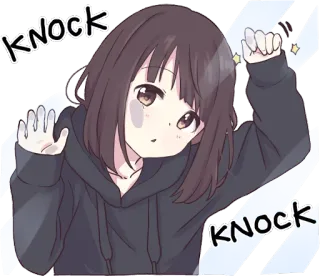😕 Knock
KNOCK anime girl, knocking, cute, cartoon telegram sticker