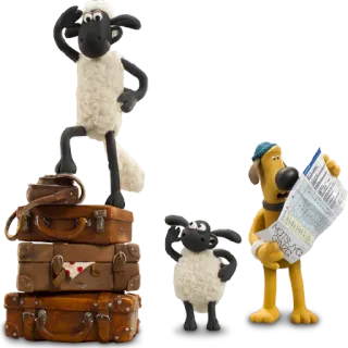 🧐 Shaun Shaun the Sheep pecora, animazione, claymation, commedia, fattoria, animali telegram sticker