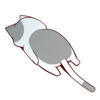 😫 mèo, động vật, ngủ, thú cưng, mèo con, mèo hoạt hình telegram sticker