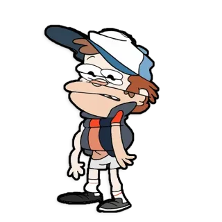 👾 Dipper Pines Gravity Falls cartoon, character, dipper pines, gravity falls, animated, sticker, boy telegram sticker