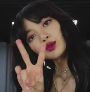 🍸 Lisa mulher, símbolo da paz, ídolo, k-pop, cantora, celebridade, garota whatsapp sticker