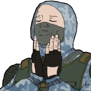 ☺️ wojsko, żołnierz, mundur, taktyczny, rękawice telegram sticker