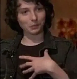 🎸 Finn Wolfhard attore, celebrità, ritratto telegram sticker