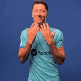 🕺 Robert Lewandowski FC Barcelona Spotify telegram sticker