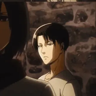 🖤 Levi Ackerman Attack on Titan Anime, Levi Ackerman, Attack on Titan, Personage, Serieus telegram sticker