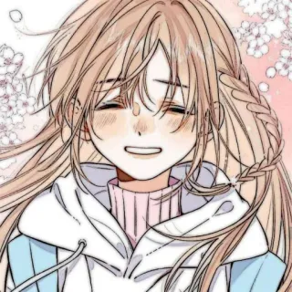🧸 Fille anime, Manga, Dessin animé, Mignon, Souriant, Kawaii telegram sticker