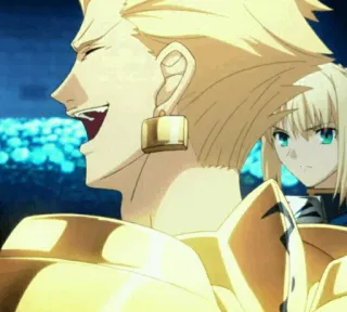 ✨ Gilgamesh Fate/stay night Anime, Heroiczny duch, Łucznik, Złoty król telegram sticker