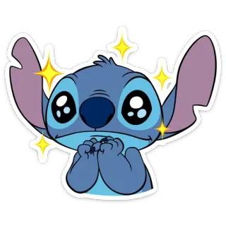 🤩 Stitch стич, диcней, мультфильм, милый, инопланетянин, лило и стич whatsapp sticker