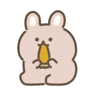 🐰 กระต่าย, บันนี่, สัตว์, น่ารัก, การ์ตูน telegram sticker