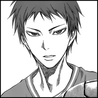 🦋 Aomine Daiki Kuroko's Basketball Anime, Manga, Postać, Koszykówka, Sport, Grafika telegram sticker