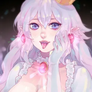 😛 Booette booette, nintendo, bowser, prinses, anime, vrouwelijk telegram sticker