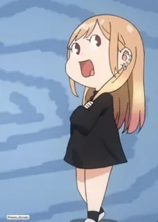 😜 애니메이션, 치비, 귀여운, 여성, 만화 telegram sticker