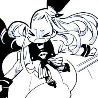 🫐 Anime, Manga, Ragazza, Illustrazione, Personaggio, Disegno telegram sticker