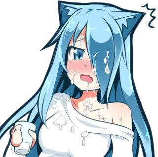 😣 Anime, Manga, Neko, Kawaii whatsapp sticker