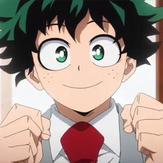🥦 Izuku Midoriya My Hero Academia anime, manga, my hero academia, izuku midoriya, deku, hero, character telegram sticker