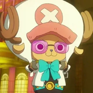 🍡 Tony Tony Chopper One Piece Anime, Cartoon, Charakter, One Piece, Tony Tony Chopper, Doktor, Süß telegram sticker