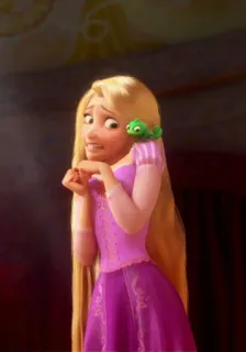 🌻 Rapunzel Tangled putri, Disney, rambut panjang, kartun, film telegram sticker