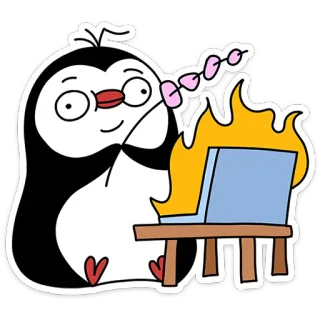 Пингвин Пинг от @TgSticker telegram stickers