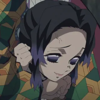 🦋 Shinobu Kocho Demon Slayer Аниме, Клинок, рассекающий демонов, Шинобу Кочо, Персонаж, Улыбается telegram sticker