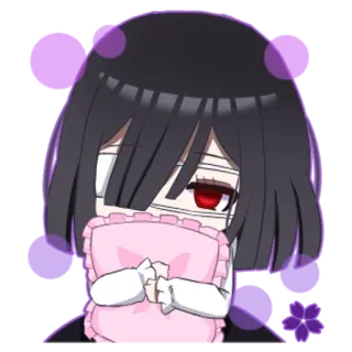 🤗 Anime, Manga, Bende, Triste, Personaggio, Illustrazione telegram sticker