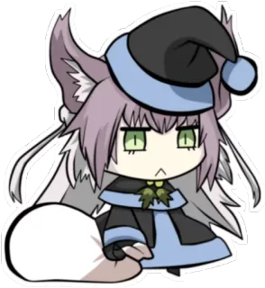 🤶 Anime, Chibi, Personaje, Navidad, Lindo telegram sticker