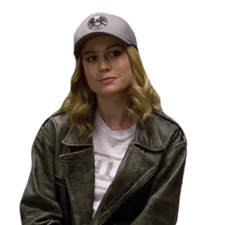 🙂 Carol Danvers Captain Marvel 布丽·拉尔森, 惊奇队长, 漫威, 女演员, 神盾局 telegram sticker